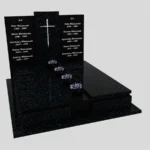 Nagrobek podwójny z rzezbionym krzyzem CK 113 zdjęcie 42