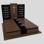 Nagrobek podwójny z rzezbionym krzyzem CK 113 zdjęcie 46