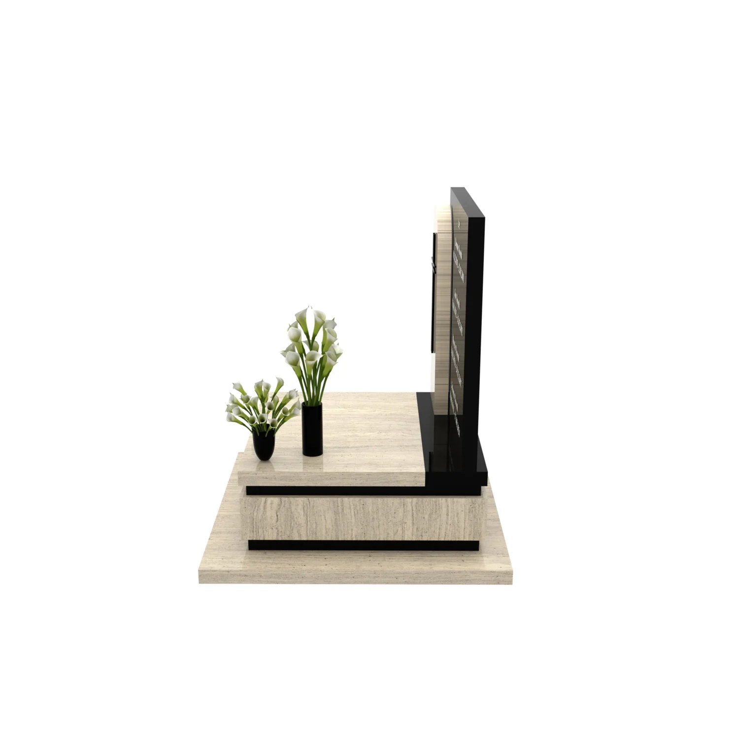 Nagrobek urnowy elegancki z krzyżem U 121+360 – photo №10