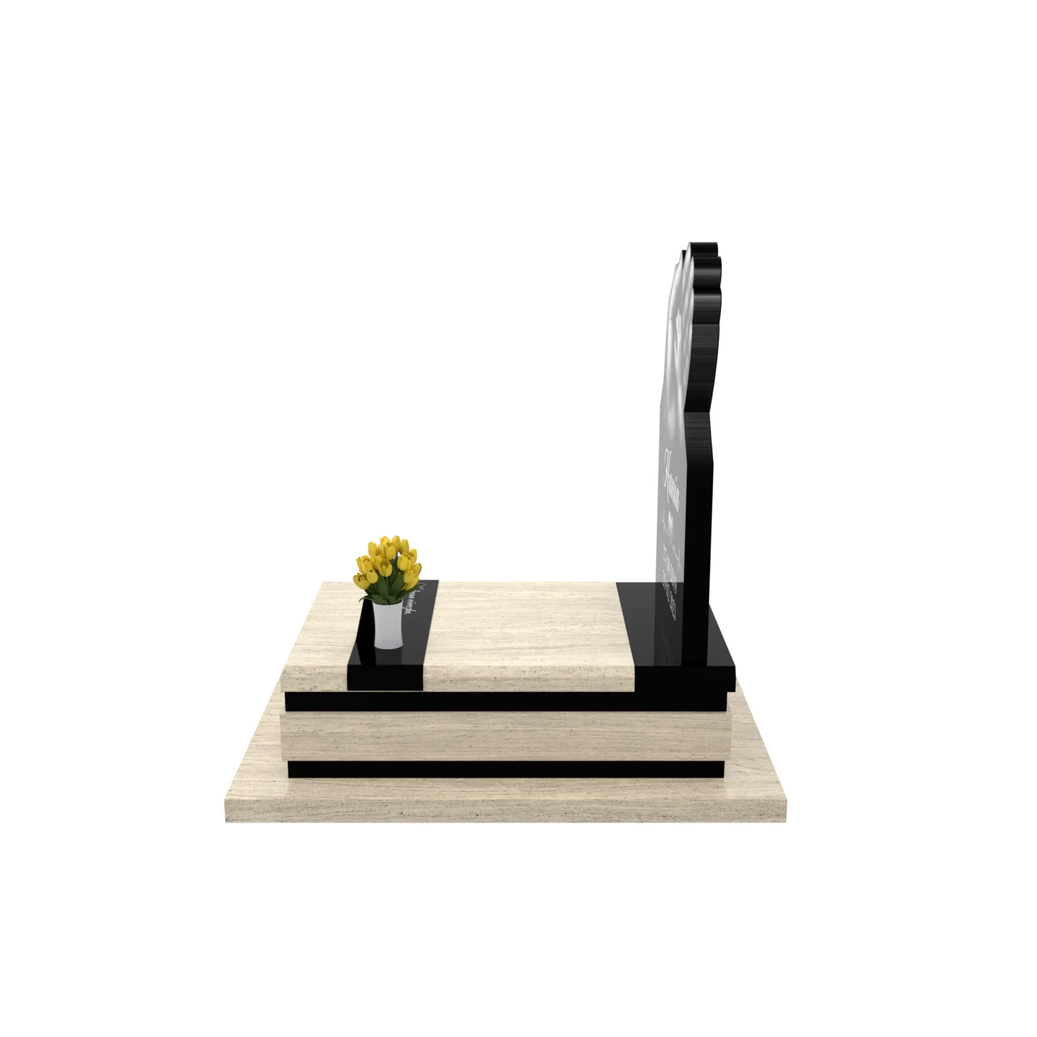 Nagrobek dziecięcy z motywem grawerowanych dłoni D 81+360 – photo №10