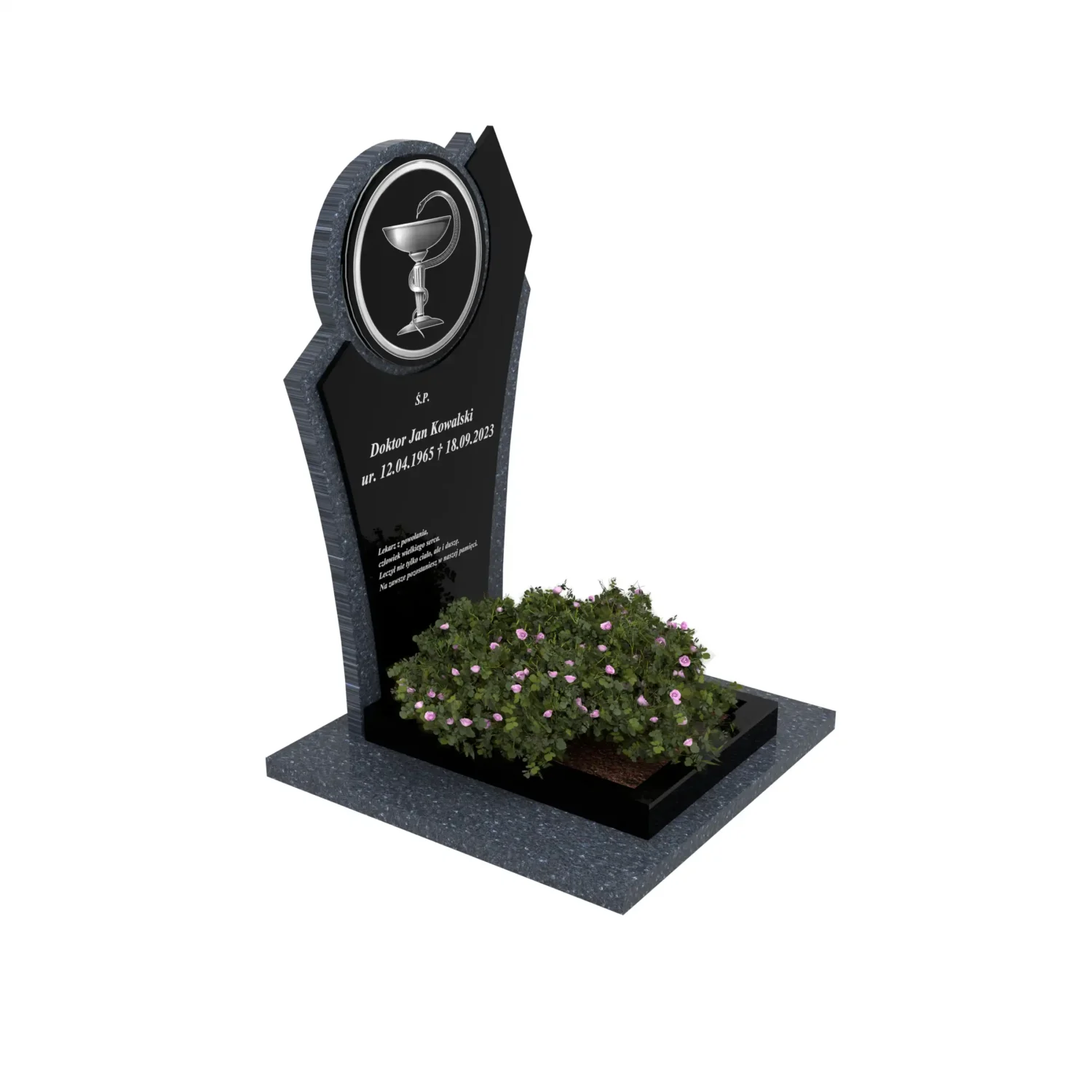Nagrobek urnowy dla lekarza z grawerem medycznym U 122+360 – photo №10