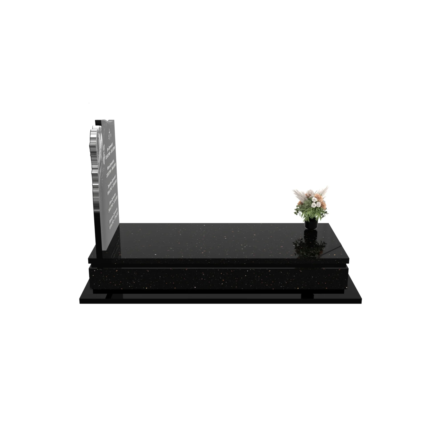 Nagrobek pojedynczy z grawerem dwóch gołębi CK 176+360 – photo №9