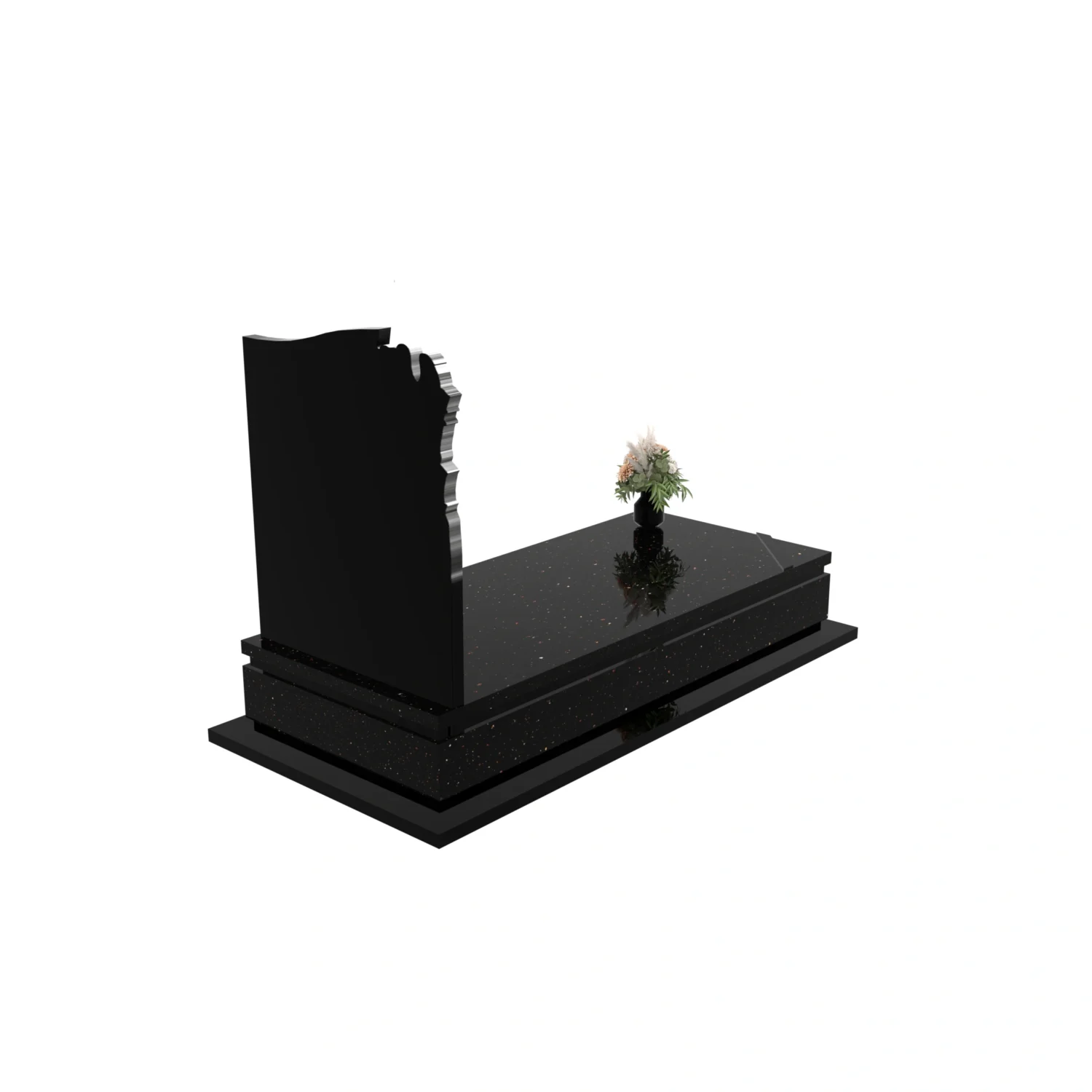 Nagrobek pojedynczy z grawerem dwóch gołębi CK 176+360 – photo №7