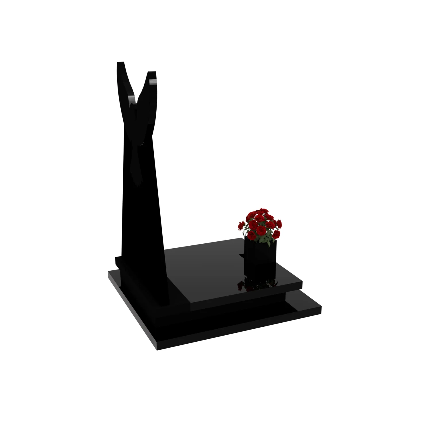 Nagrobek urnowy z grawerem ptaka U 117+360 – photo №7