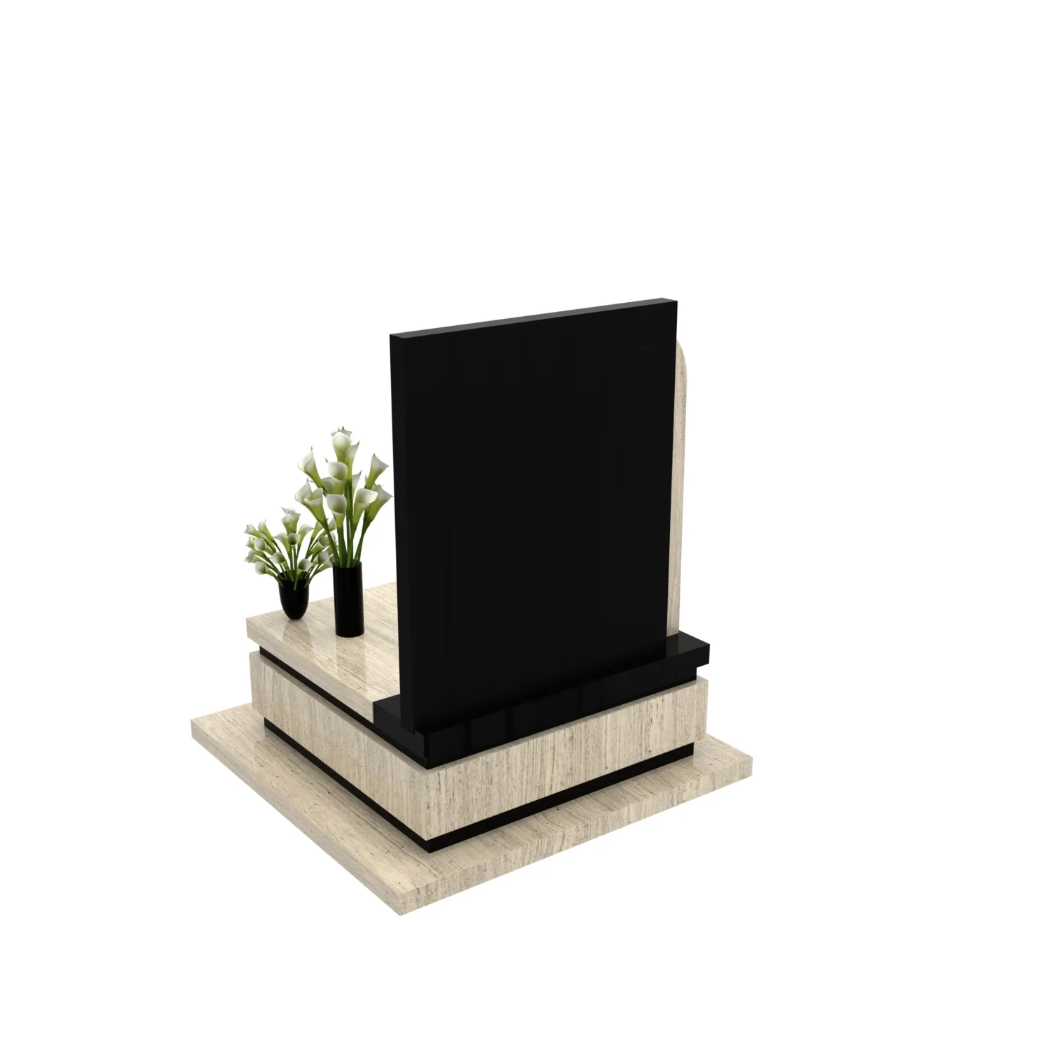 Nagrobek urnowy elegancki z krzyżem U 121+360 – photo №8