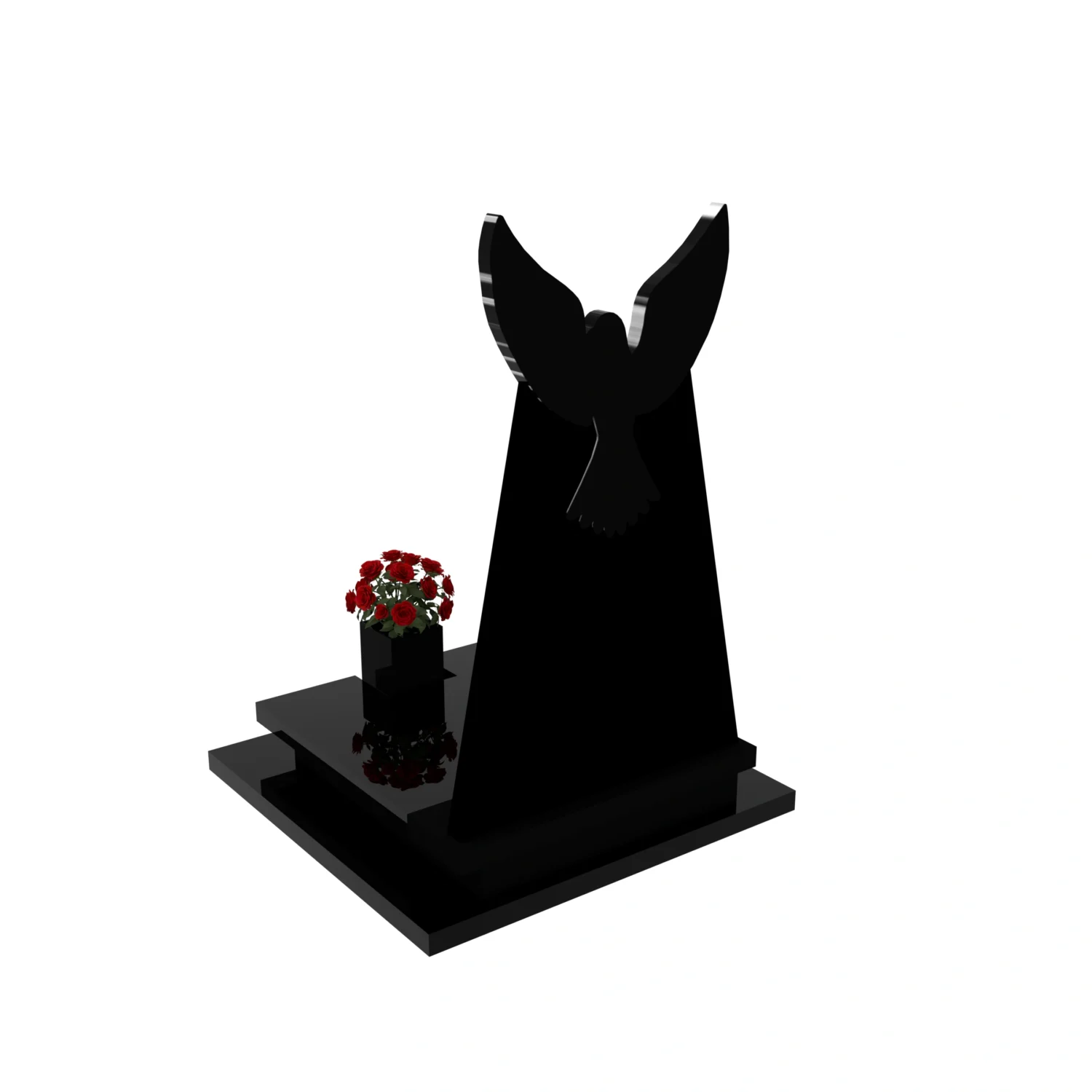 Nagrobek urnowy z grawerem ptaka U 117+360 – photo №5