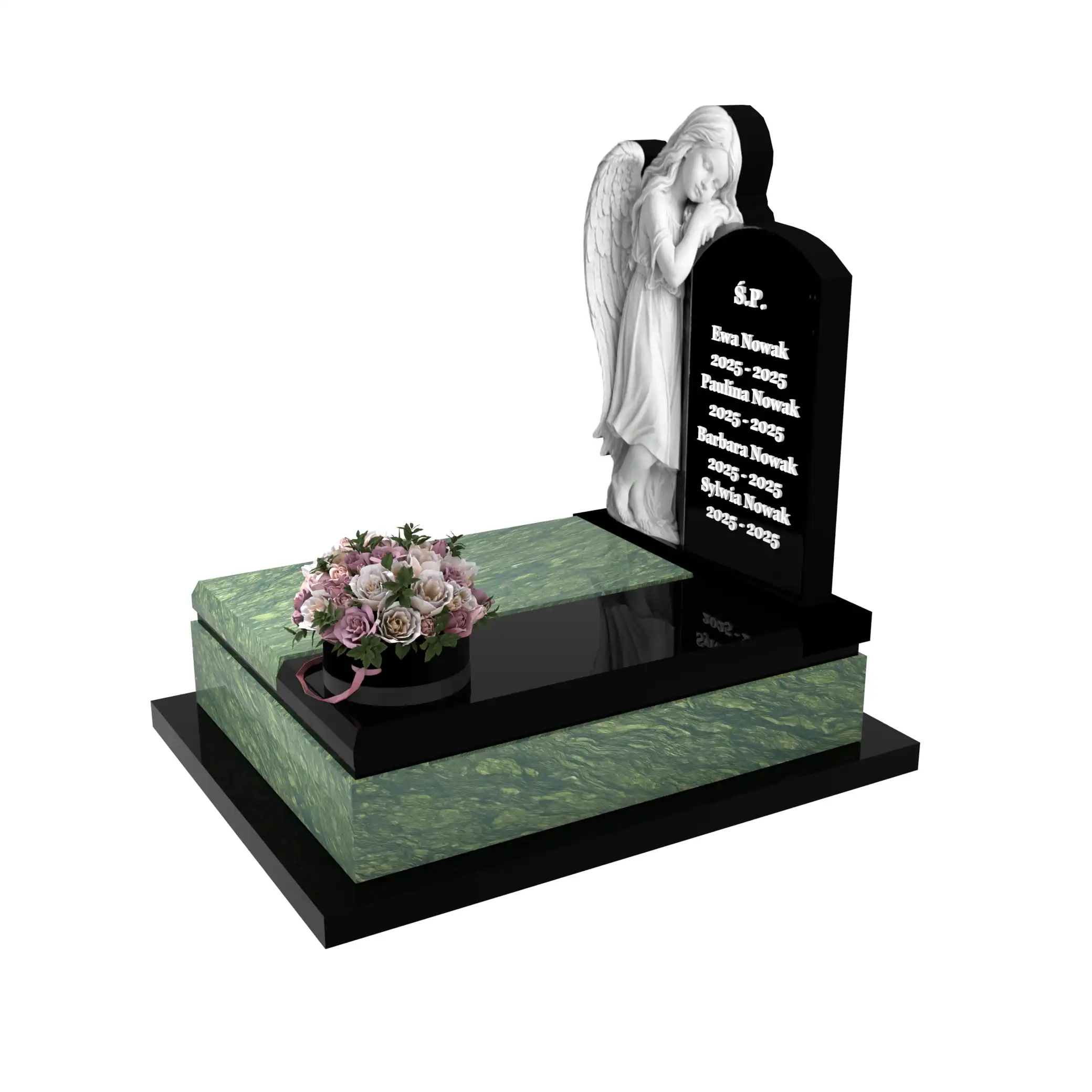 Nagrobek dla dziecka z rzeźbą anioła D 70+360 – photo №2