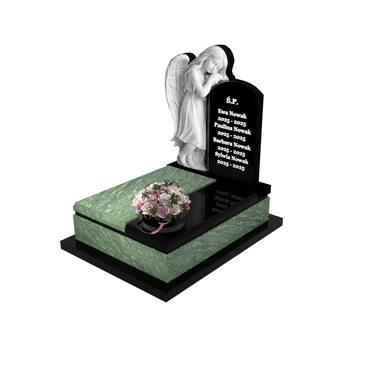 Nagrobek dla dziecka z rzeźbą anioła D 70+360 – photo №1
