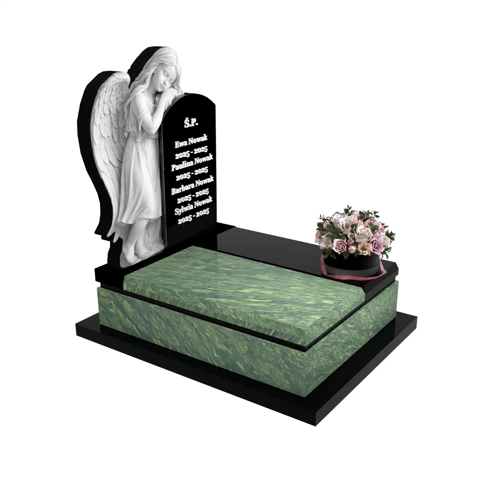 Nagrobek dla dziecka z rzeźbą anioła D 70+360 – photo №10