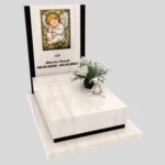 Nagrobek dla dziecka z witrażem aniołka – forma nowoczesna D 82 zdjęcie 38