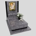 Nagrobek dla dziecka z witrażem aniołka – forma nowoczesna D 82 zdjęcie 43