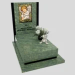 Nagrobek dla dziecka z witrażem aniołka – forma nowoczesna D 82 zdjęcie 44