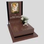 Nagrobek dla dziecka z witrażem aniołka – forma nowoczesna D 82 zdjęcie 48