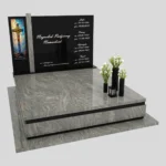 Nagrobek podwójny z witrażem krzyża KD 70 zdjęcie 37