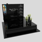 Nagrobek podwójny z witrażem krzyża KD 70 zdjęcie 33