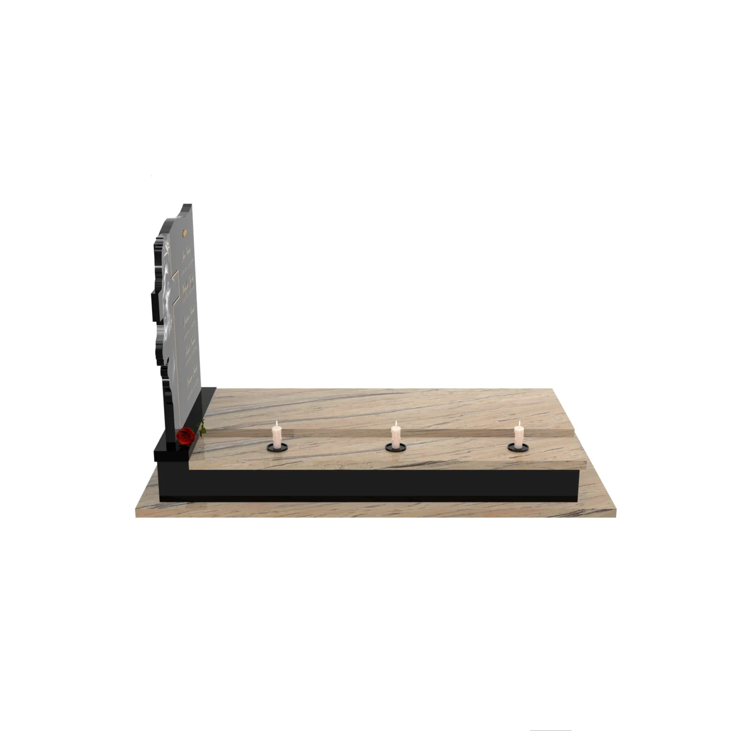 Nagrobek pojedynczy z grawerem Jezusa i krzyża K 122+360 – photo №9