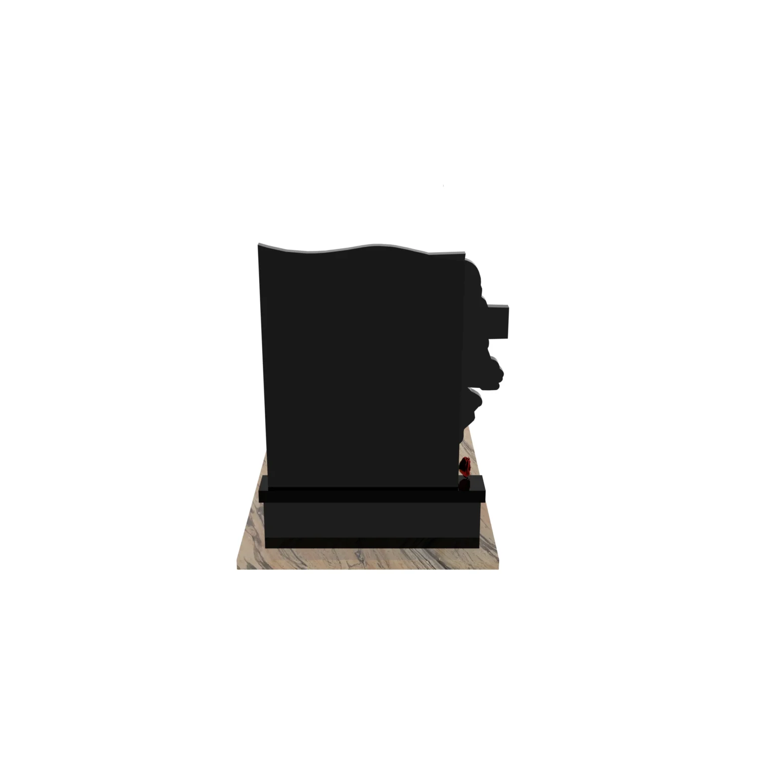 Nagrobek pojedynczy z grawerem Jezusa i krzyża K 122+360 – photo №6