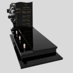 Nagrobek pojedynczy z grawerem Jezusa i krzyża K 122 zdjęcie 32