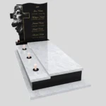 Nagrobek pojedynczy z grawerem Jezusa i krzyża K 122 zdjęcie 33