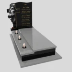 Nagrobek pojedynczy z grawerem Jezusa i krzyża K 122 zdjęcie 36