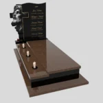 Nagrobek pojedynczy z grawerem Jezusa i krzyża K 122 zdjęcie 41