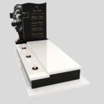 Nagrobek pojedynczy z grawerem Jezusa i krzyża K 122 zdjęcie 43