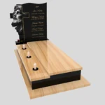 Nagrobek pojedynczy z grawerem Jezusa i krzyża K 122 zdjęcie 44