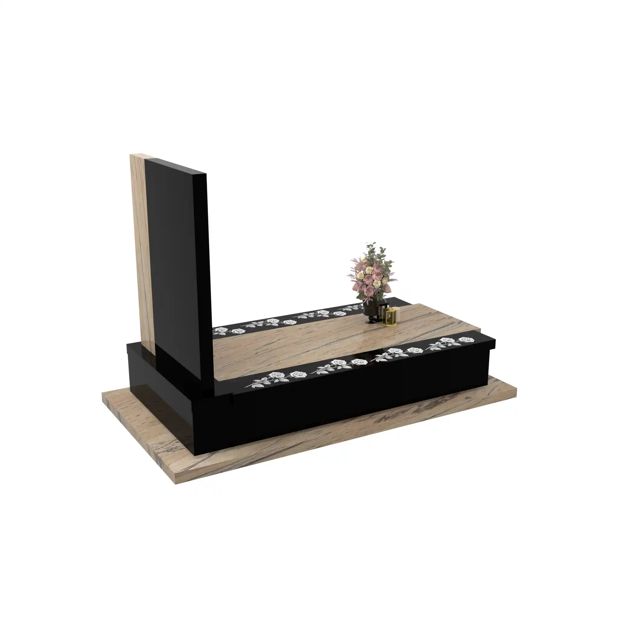 Nagrobek pojedynczy z duzym zdjeciem z różą CK 180+360 – photo №8