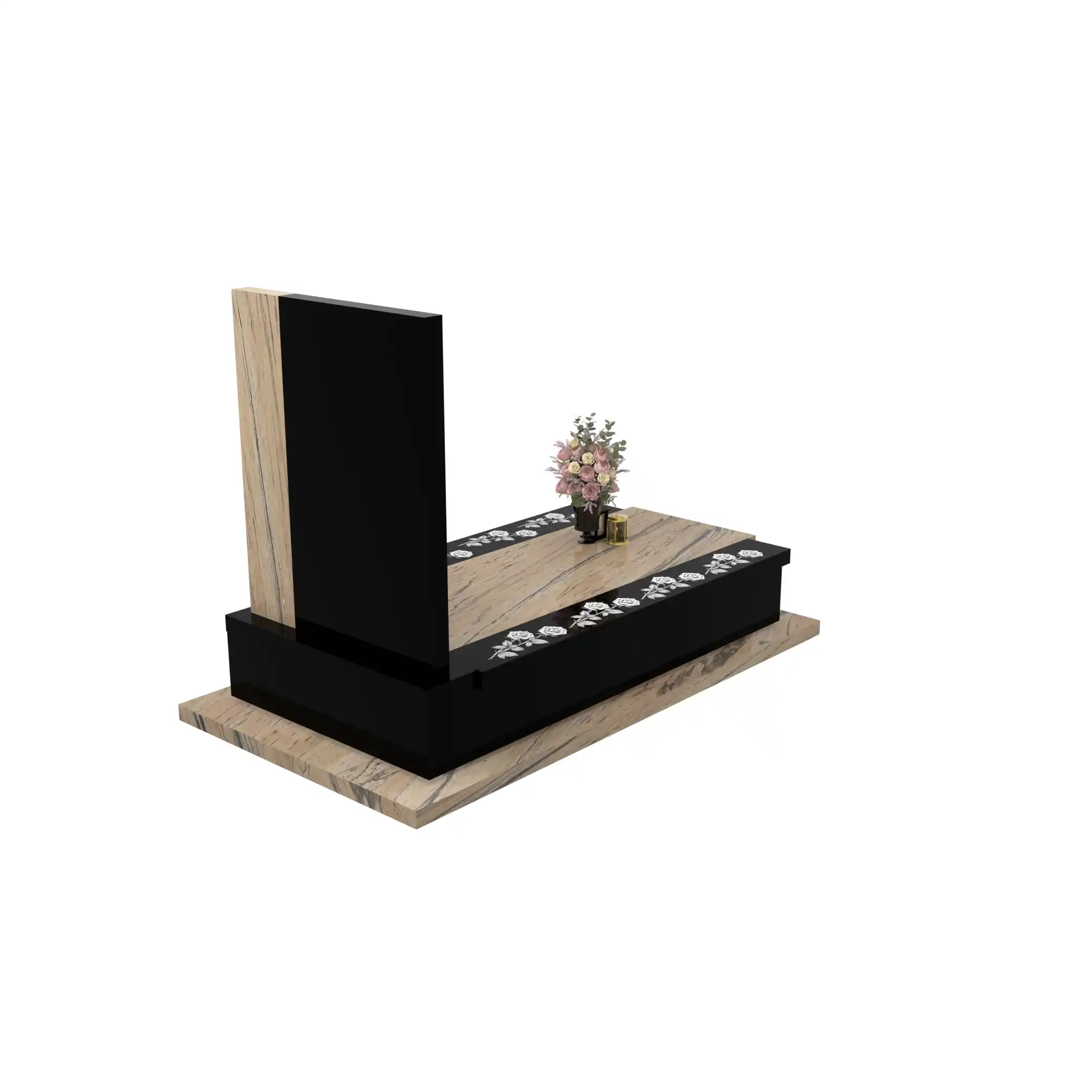 Nagrobek pojedynczy z duzym zdjeciem z różą CK 180+360 – photo №7