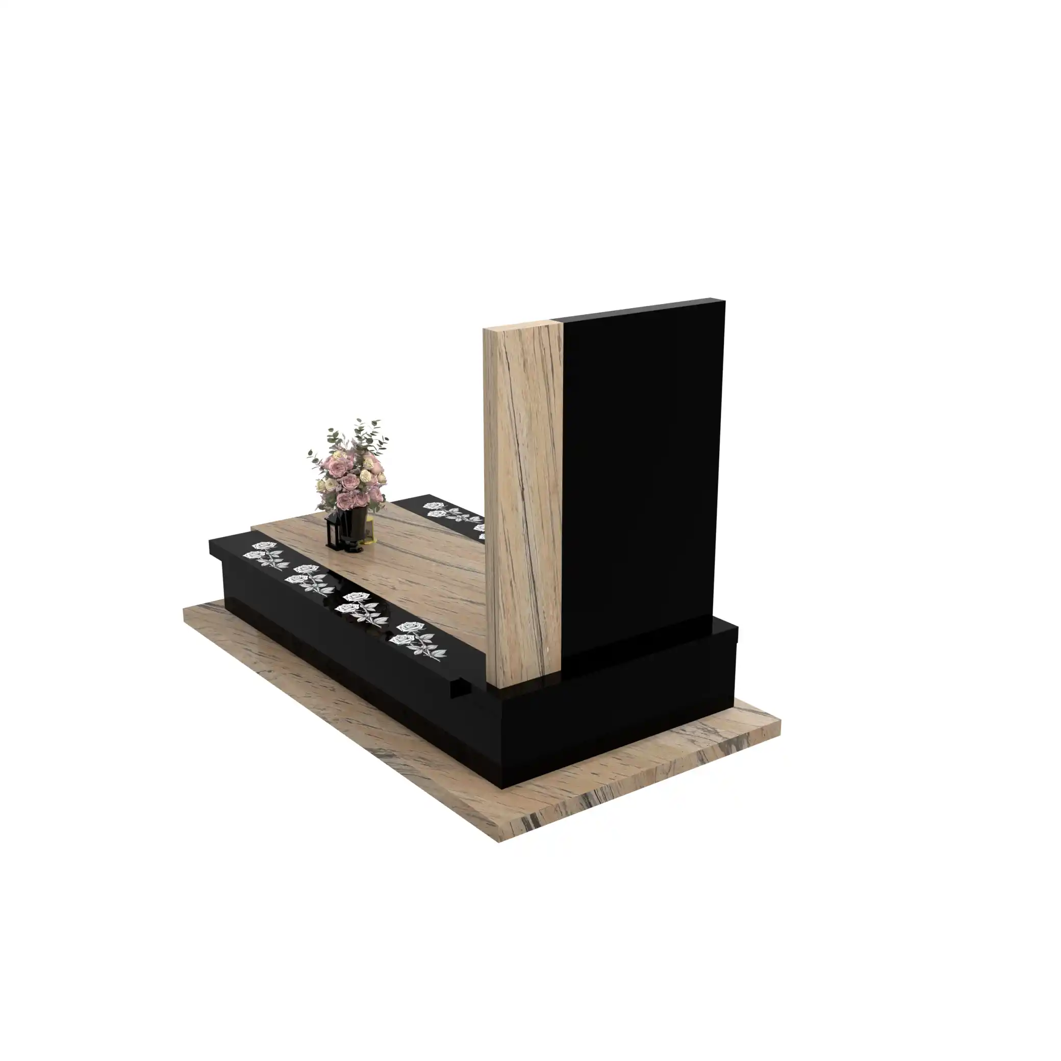 Nagrobek pojedynczy z duzym zdjeciem z różą CK 180+360 – photo №5