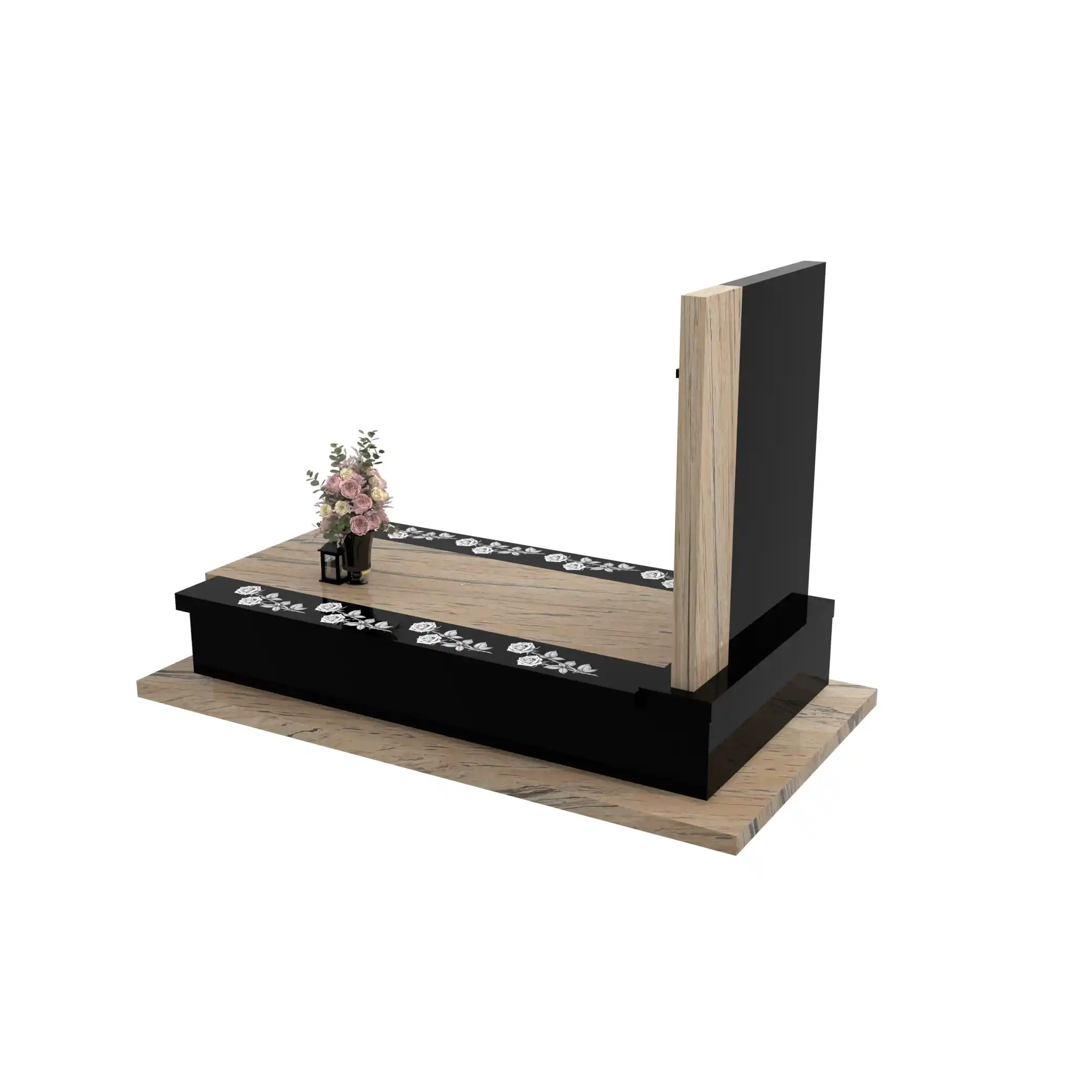 Nagrobek pojedynczy z duzym zdjeciem z różą CK 180+360 – photo №4