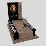 Nagrobek pojedynczy z duzym zdjeciem z różą CK 180 zdjęcie 34