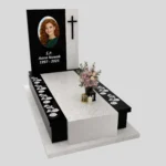 Nagrobek pojedynczy z duzym zdjeciem z różą CK 180 zdjęcie 43