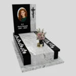 Nagrobek pojedynczy z duzym zdjeciem z różą CK 180 zdjęcie 44