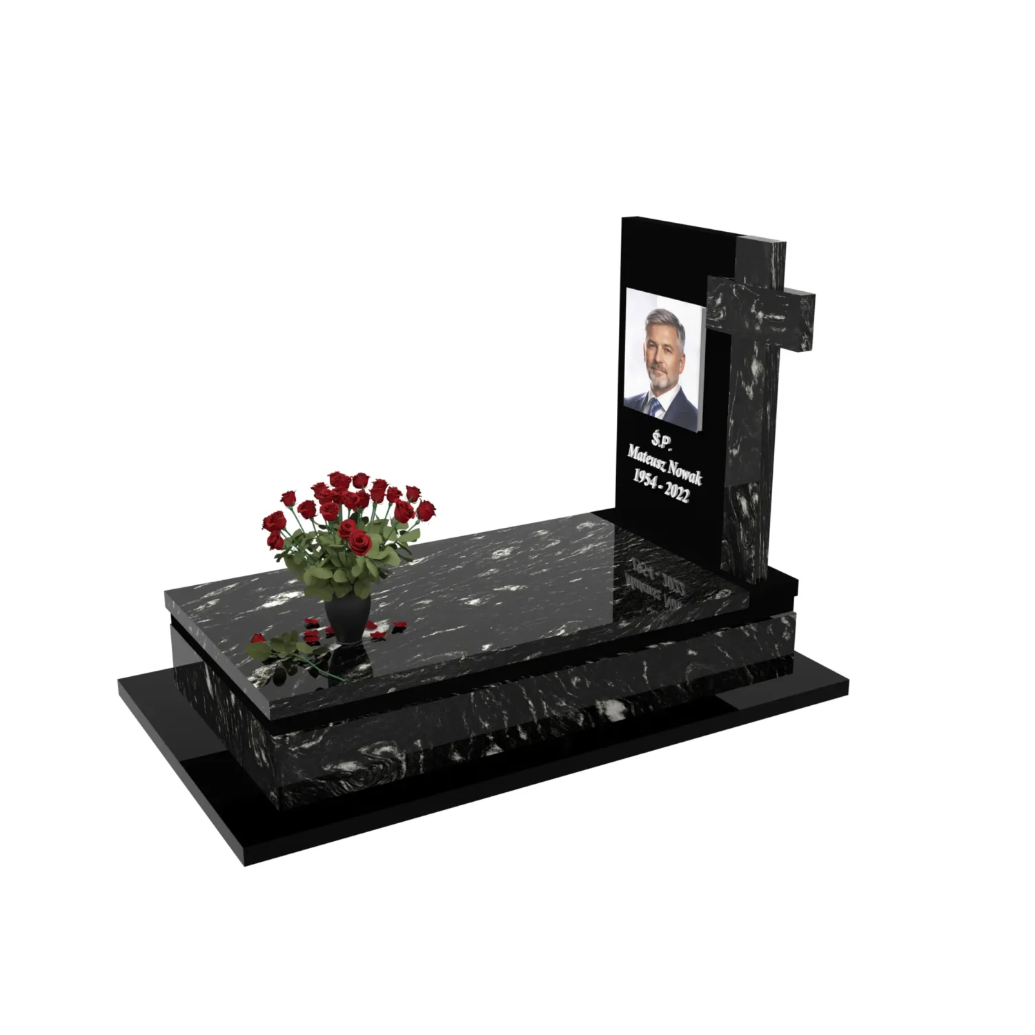 Nagrobek pojedynczy z duzym zdjeciem CK 177+360 – photo №2