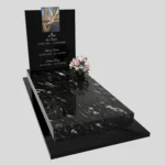 Nagrobek pojedynczy z witrażem gołębia – styl nowoczesny CK 182 zdjęcie 31