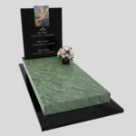 Nagrobek pojedynczy z witrażem gołębia – styl nowoczesny CK 182 zdjęcie 38