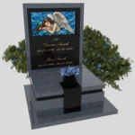 Nagrobek urnowy z witrażem anioła – forma elegancka U 125 zdjęcie 35