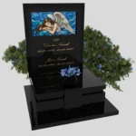 Nagrobek urnowy z witrażem anioła – forma elegancka U 125 zdjęcie 45