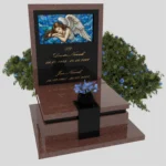 Nagrobek urnowy z witrażem anioła – forma elegancka U 125 zdjęcie 47