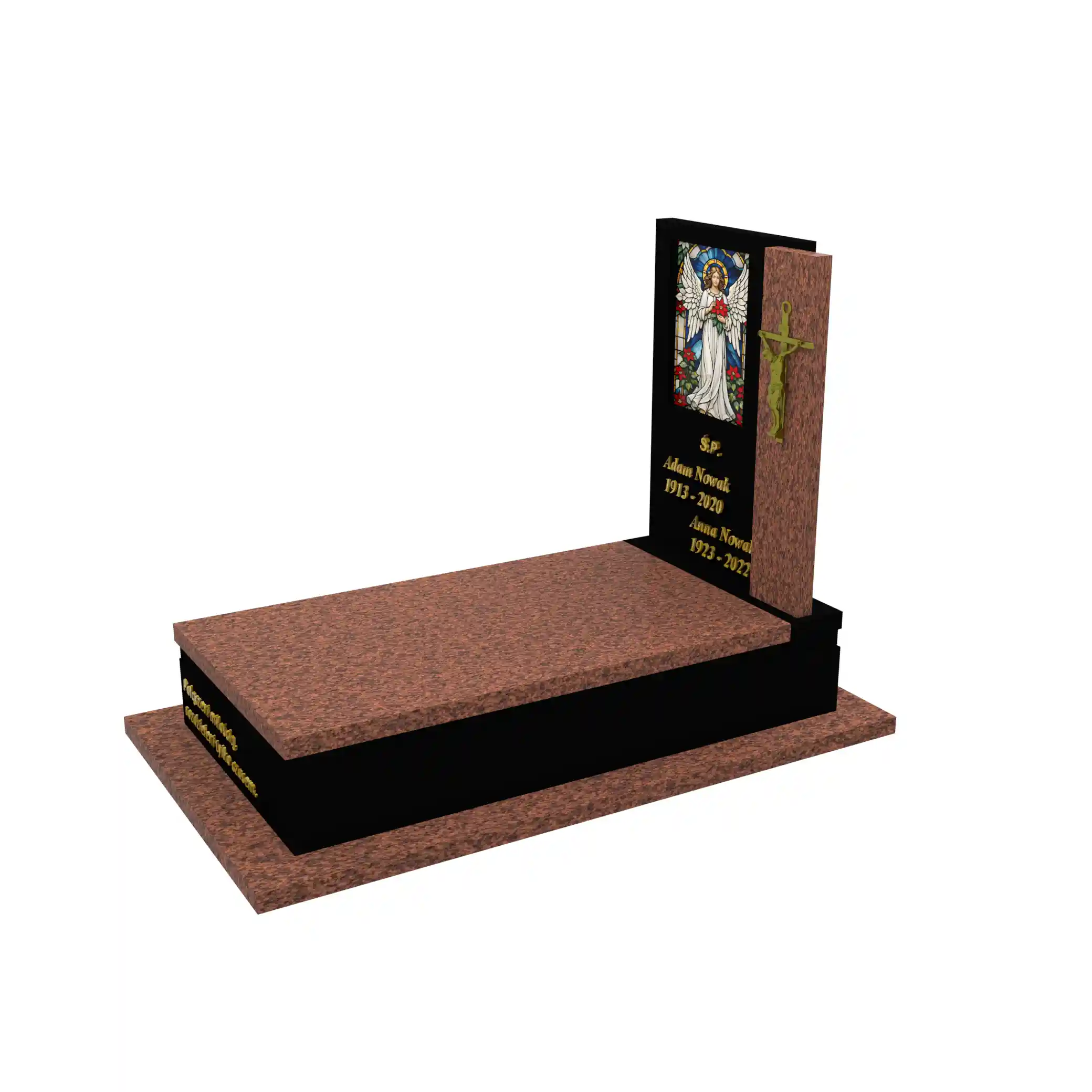 Nagrobek pojedynczy z witrażem CK 178+360 – photo №2