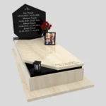 Nagrobek pojedynczy rodzinny o prostej, eleganckiej formie ze zdjęciami K 120 zdjęcie 30