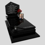 Nagrobek pojedynczy rodzinny o prostej, eleganckiej formie ze zdjęciami K 120 zdjęcie 32