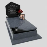 Nagrobek pojedynczy rodzinny o prostej, eleganckiej formie ze zdjęciami K 120 zdjęcie 33