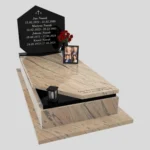 Nagrobek pojedynczy rodzinny o prostej, eleganckiej formie ze zdjęciami K 120 zdjęcie 40