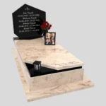 Nagrobek pojedynczy rodzinny o prostej, eleganckiej formie ze zdjęciami K 120 zdjęcie 41