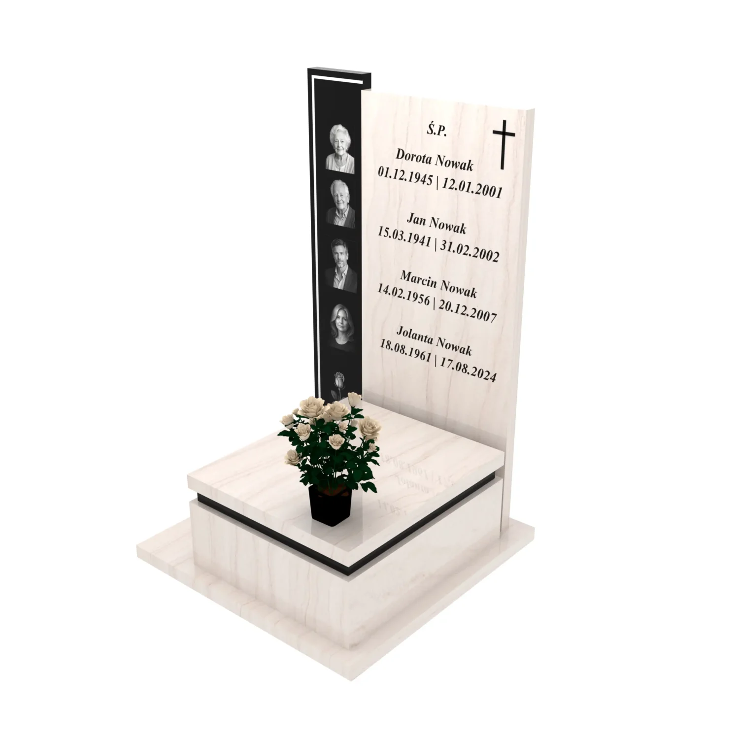 Nagrobek urnowy z fotografiami U 124+360 – photo №1