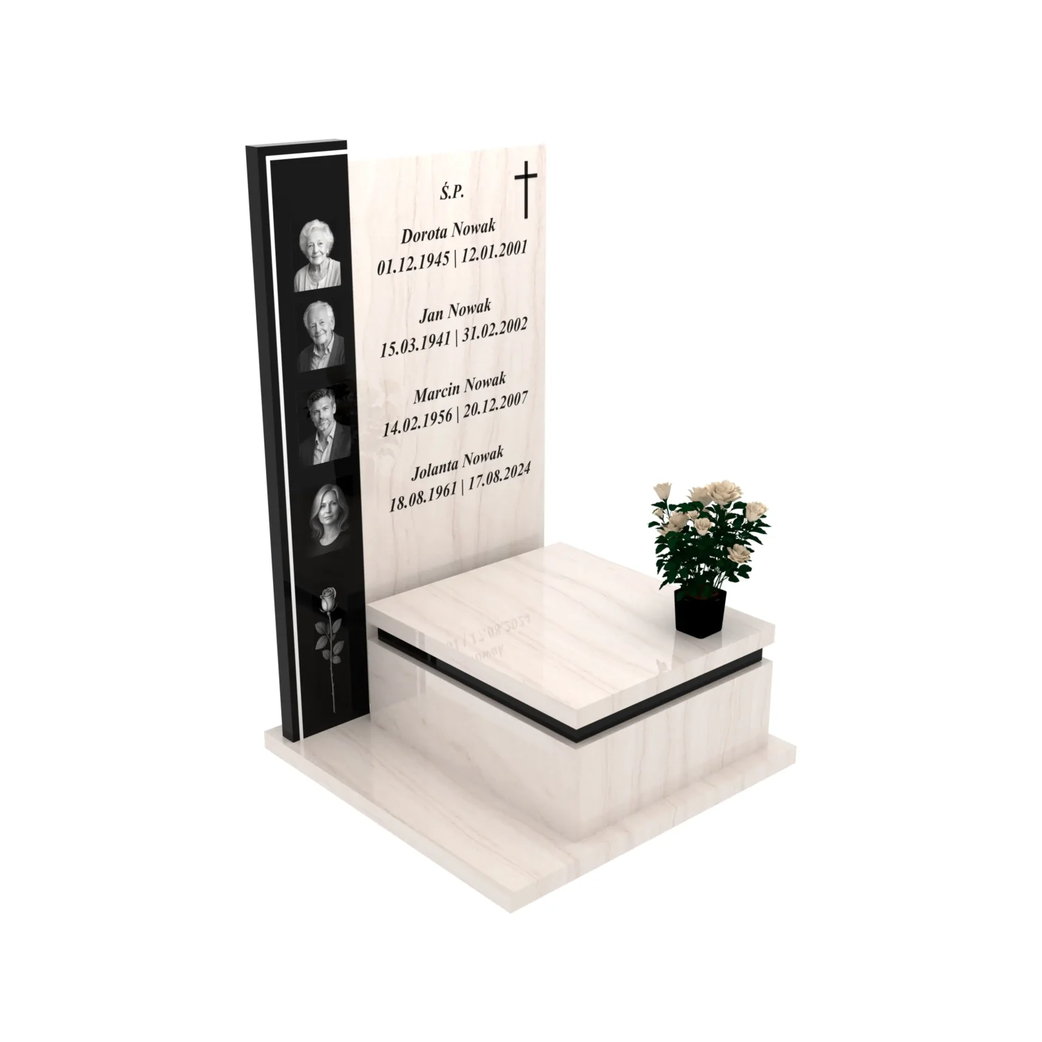 Nagrobek urnowy z fotografiami U 124+360 – photo №11