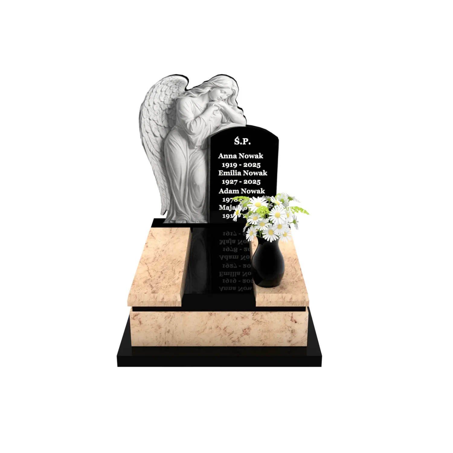 Nagrobek urnowy z rzeźbą anioła U 119+360 – photo №12