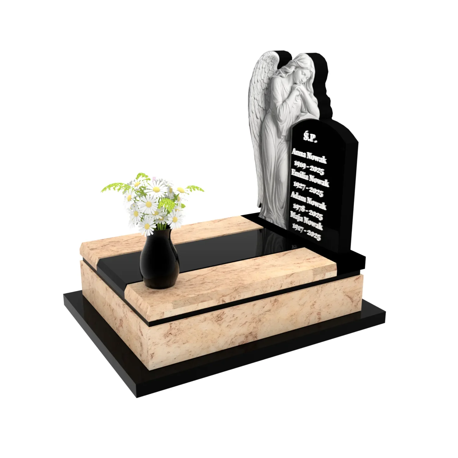 Nagrobek urnowy z rzeźbą anioła U 119+360 – photo №2